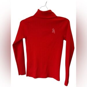 Vintage Sears Winnie the Pooh Orange Youth Kids Turtleneck LS Shirt Disney Large